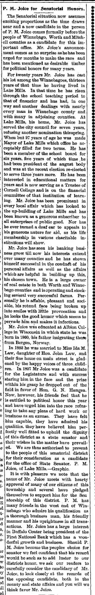 Political Newspaper clipping from Jun 1, 1899 5969211