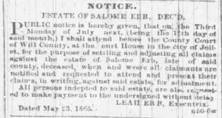 other Newspaper clipping from Jun 13, 1865 5969399