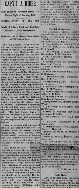 other Newspaper clipping from May 31, 1900 5969659