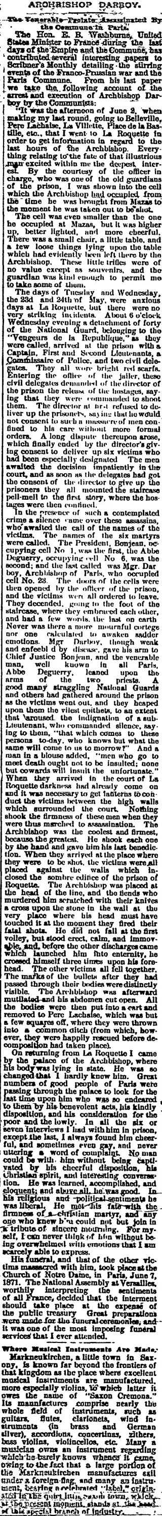 other Newspaper clipping from May 21, 1887 5970041