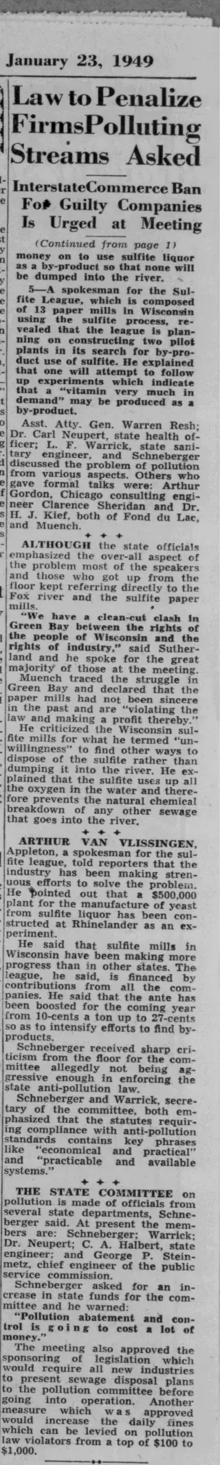 other Newspaper clipping from Jan 23, 1949 5970527