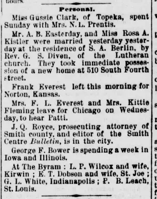 other Newspaper clipping from Apr 13, 1885 5971350