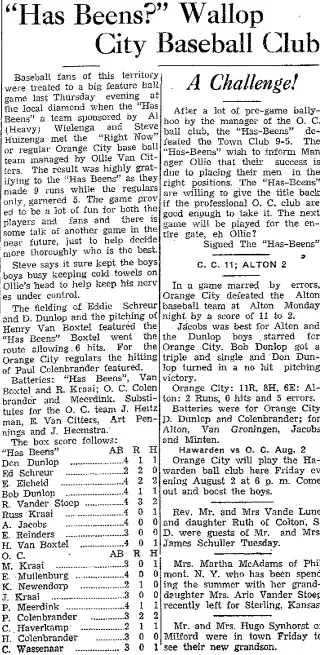 other Newspaper clipping from Aug 1, 1940 5971844
