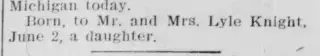 Birth Newspaper clipping from Jun 14, 1906 5972130