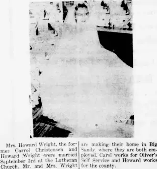 Marriage Newspaper clipping from Oct 27, 1955 5972893