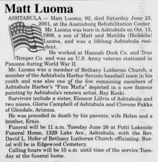 other Newspaper clipping from Jun 25, 2001 5973075