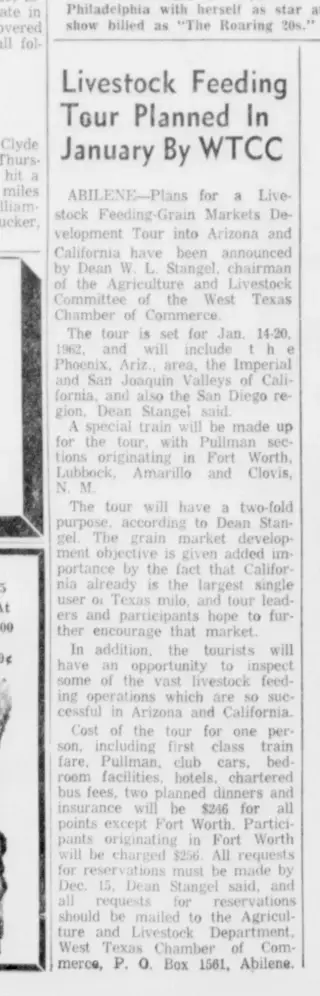 other Newspaper clipping from Nov 3, 1961 5973956