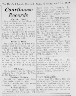 other Newspaper clipping from Apr 25, 1957 5975398