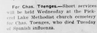 other Newspaper clipping from Oct 16, 1918 5975712
