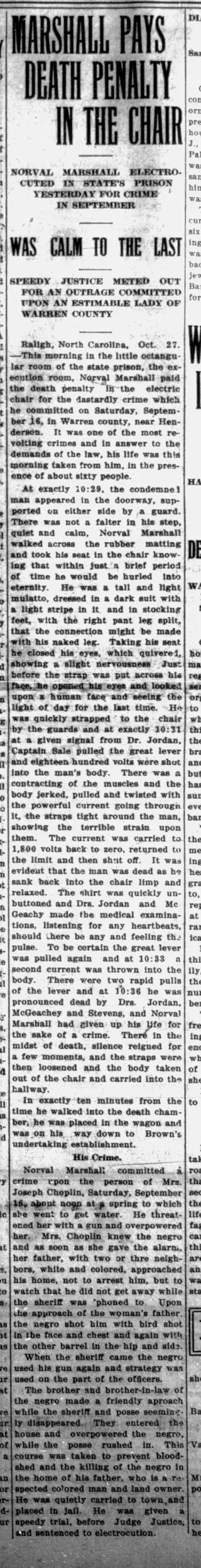 Crime Newspaper clipping from Oct 28, 1911 5976292