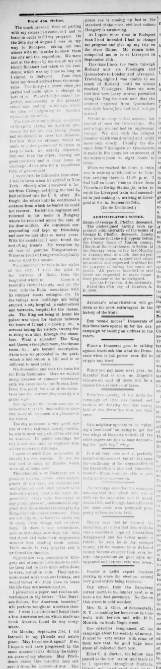 other Newspaper clipping from Nov 19, 1896 5977462