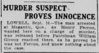 Murders Newspaper clipping from Sep 17, 1909 5978220