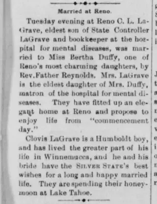 Marriage Newspaper clipping from Aug 4, 1898 5978325