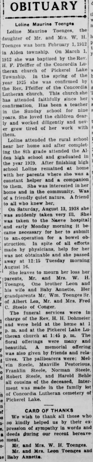 other Newspaper clipping from Aug 27, 1938 5978580