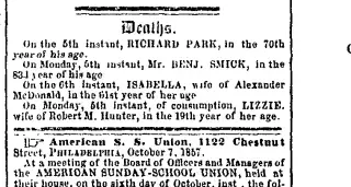 other Newspaper clipping from Oct 8, 1857 5978888