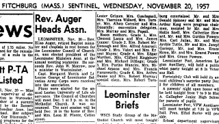 other Newspaper clipping from Nov 20, 1957 5979535