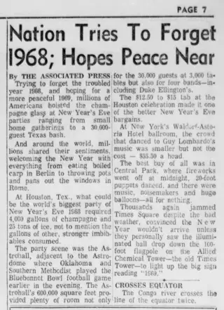 other Newspaper clipping from Jan 1, 1969 5979745