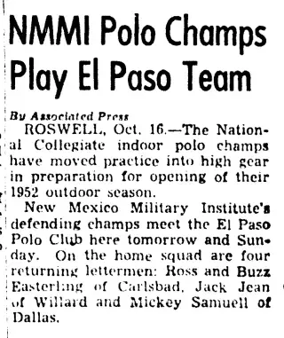 other Newspaper clipping from Oct 16, 1952 5979792