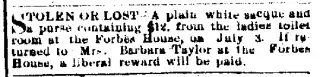Crime Newspaper clipping from Jul 9, 1886 5980914