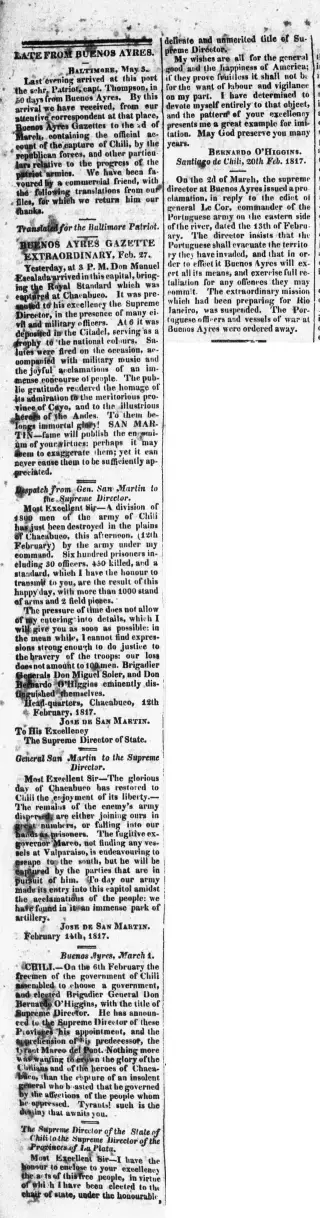 other Newspaper clipping from May 14, 1817 5981349