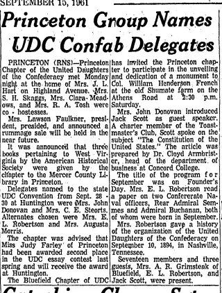 other Newspaper clipping from Sep 15, 1961 5981428