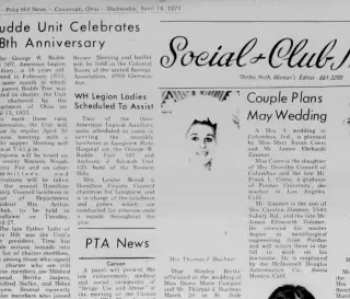 Marriage Newspaper clipping from Apr 14, 1971 5981533