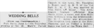 Marriage Newspaper clipping from Jun 12, 1920 5983598