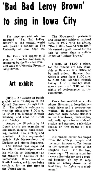 other Newspaper clipping from Sep 19, 1973 5984105