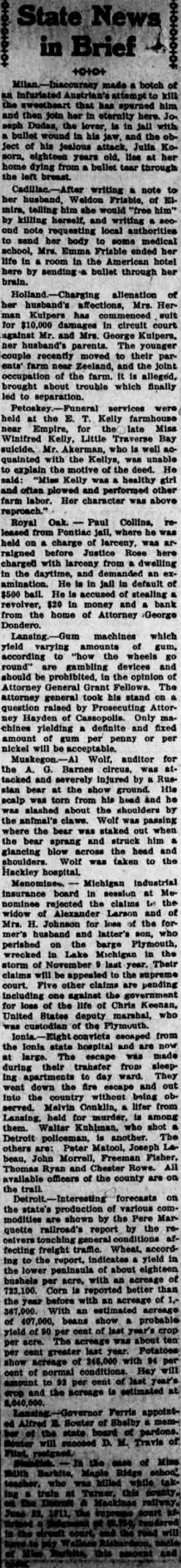 other Newspaper clipping from Aug 15, 1914 5984667