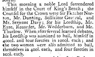other Newspaper clipping from Feb 10, 1768 5985537