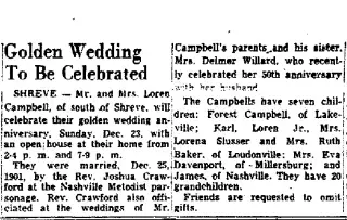 Anniversary Newspaper clipping from Dec 16, 1951 5985678