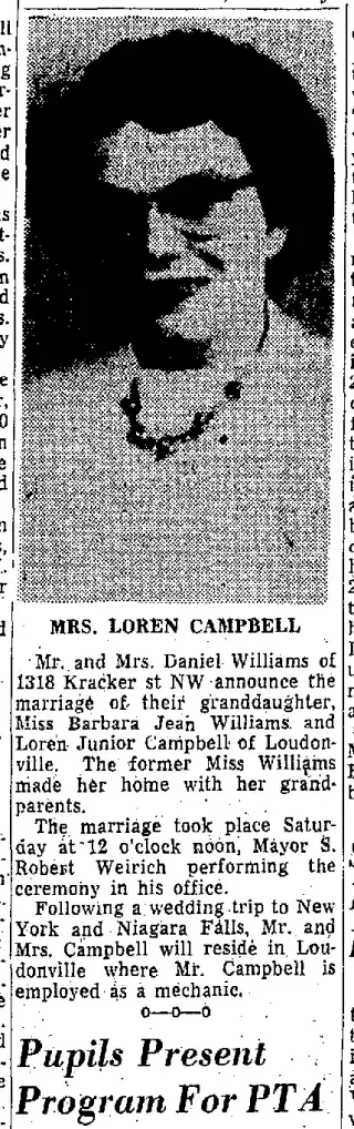 Marriage Newspaper clipping from Sep 24, 1952 5985742