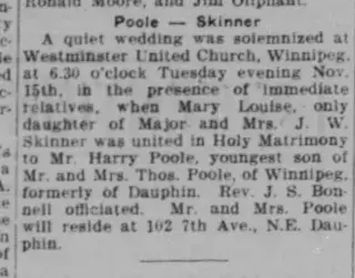 Marriage Newspaper clipping from Nov 24, 1932 5985854