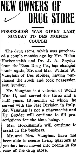 other Newspaper clipping from Dec 5, 1946 5985933