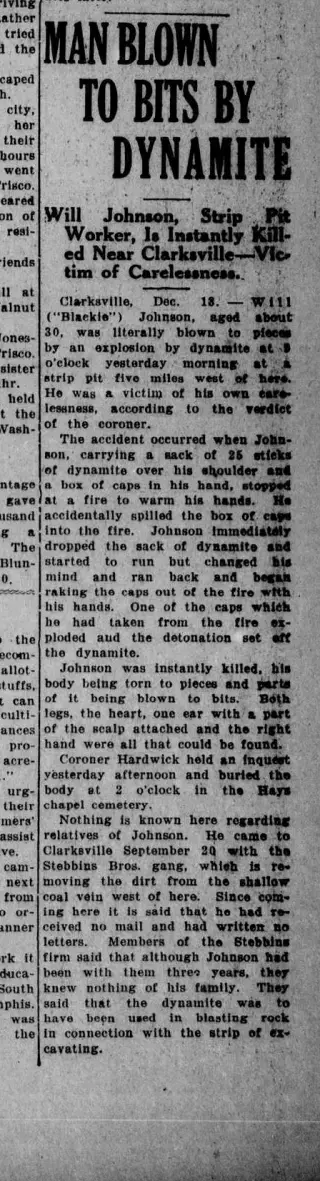 other Newspaper clipping from Dec 14, 1921 5987654