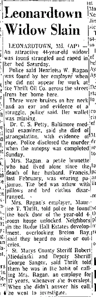Crime Newspaper clipping from Dec 7, 1959 5989272
