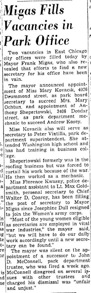 other Newspaper clipping from Jan 16, 1945 5989826