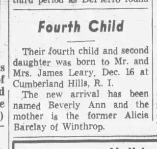 Birth Newspaper clipping from Dec 22, 1960 5989827