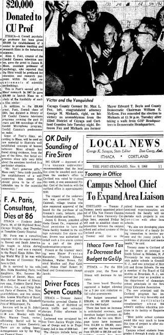 other Newspaper clipping from Nov 9, 1968 5990022