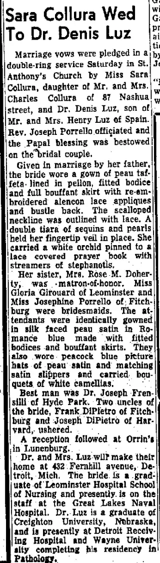 Marriage Newspaper clipping from Nov 23, 1959 5990162