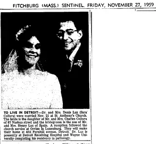Marriage Newspaper clipping from Nov 27, 1959 5990264