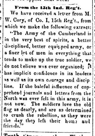 other Newspaper clipping from May 6, 1863 5990795
