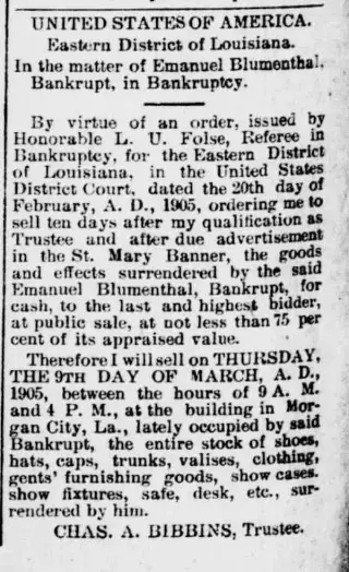 General news Newspaper clipping from Mar 4, 1905 5991099