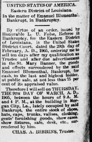 General news Newspaper clipping from Mar 4, 1905 5991104