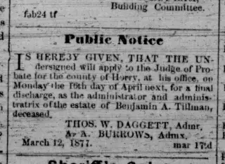 other Newspaper clipping from Mar 24, 1877 5991824