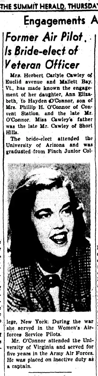 Marriage Newspaper clipping from Apr 15, 1948 5991830