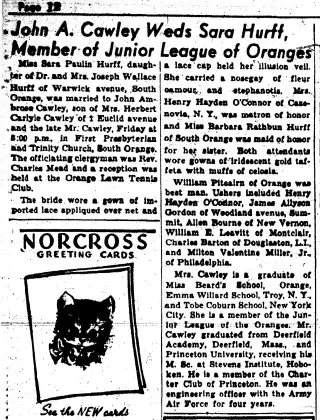 Marriage Newspaper clipping from Oct 6, 1949 5991844