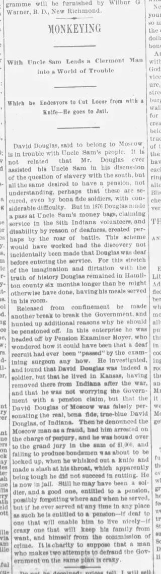 other Newspaper clipping from May 15, 1889 5991876