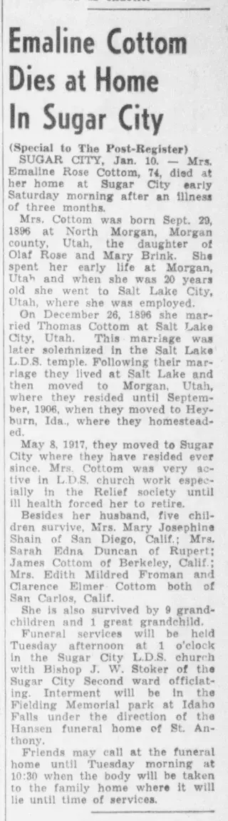 other Newspaper clipping from Jan 10, 1944 5991883