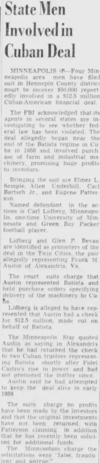 other Newspaper clipping from Nov 15, 1961 5992642